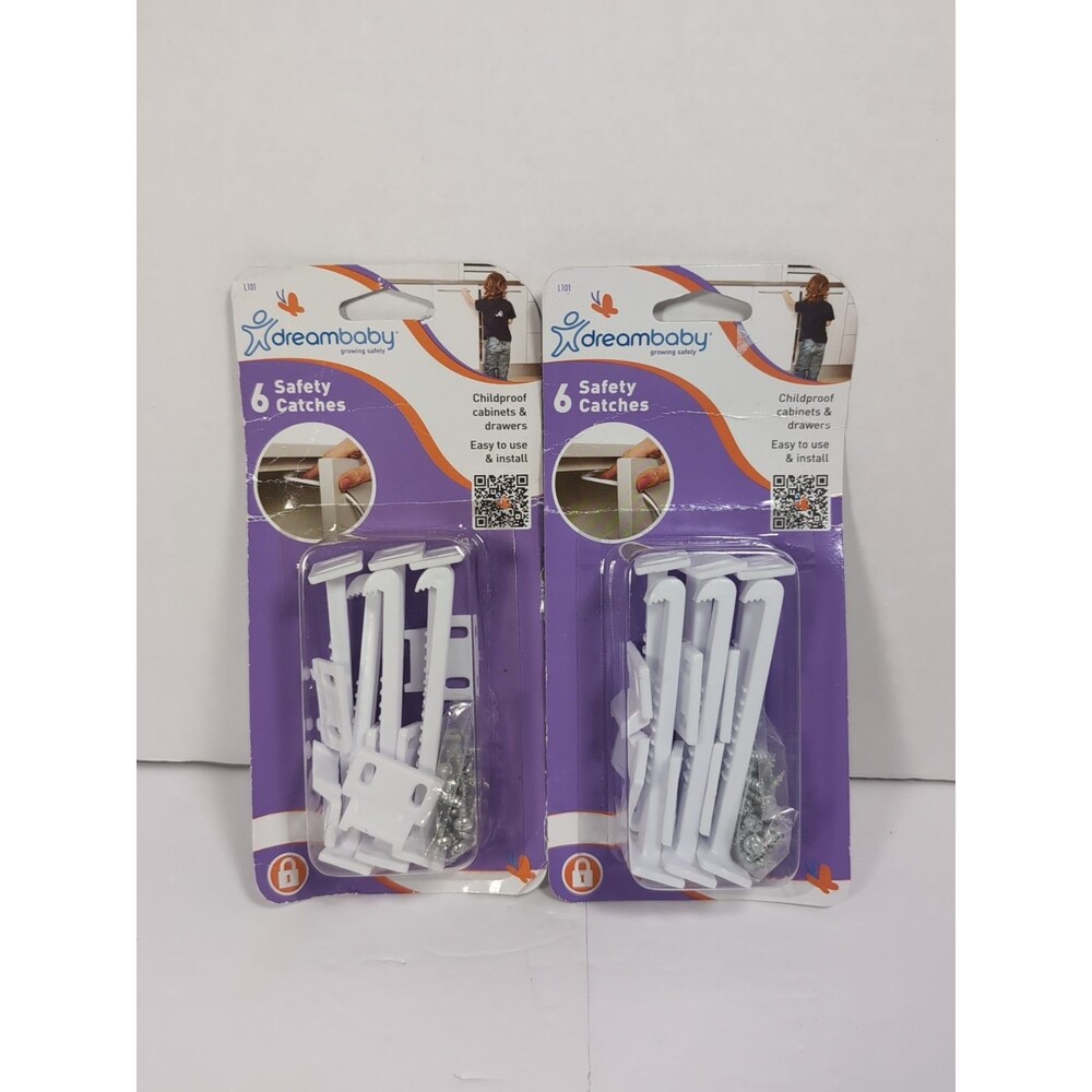 Dreambaby® Safety Catches 12 (2) 6 Pack Brand New In Box